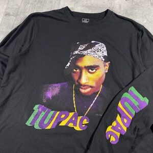 Y2k Black Tupac Rap Longsleeve